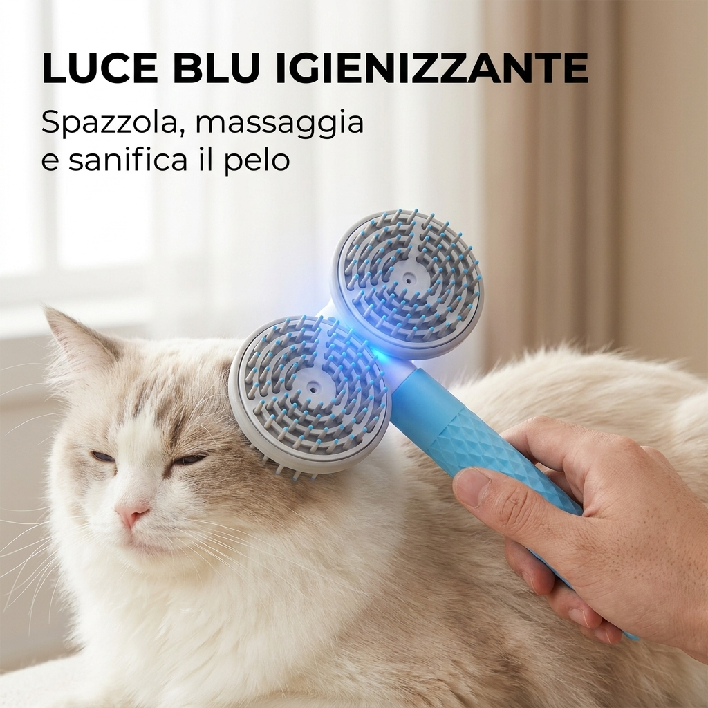 Spazzola Deshedding Autopulente per Cani e Gatti, Meno Peli in Casa