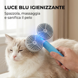 Spazzola Deshedding Autopulente per Cani e Gatti, Meno Peli in Casa