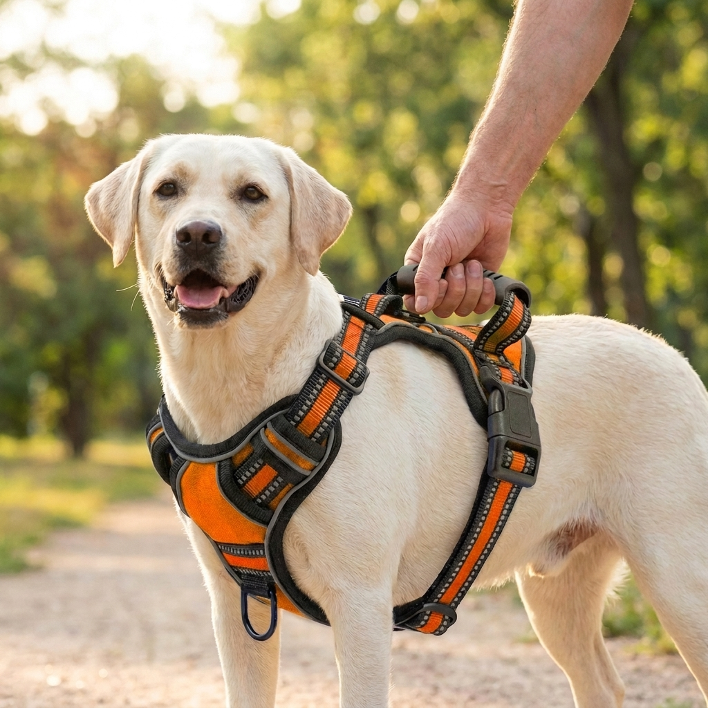 Pettorina regolabile anti-trazione per cani, addio allo strattonamento