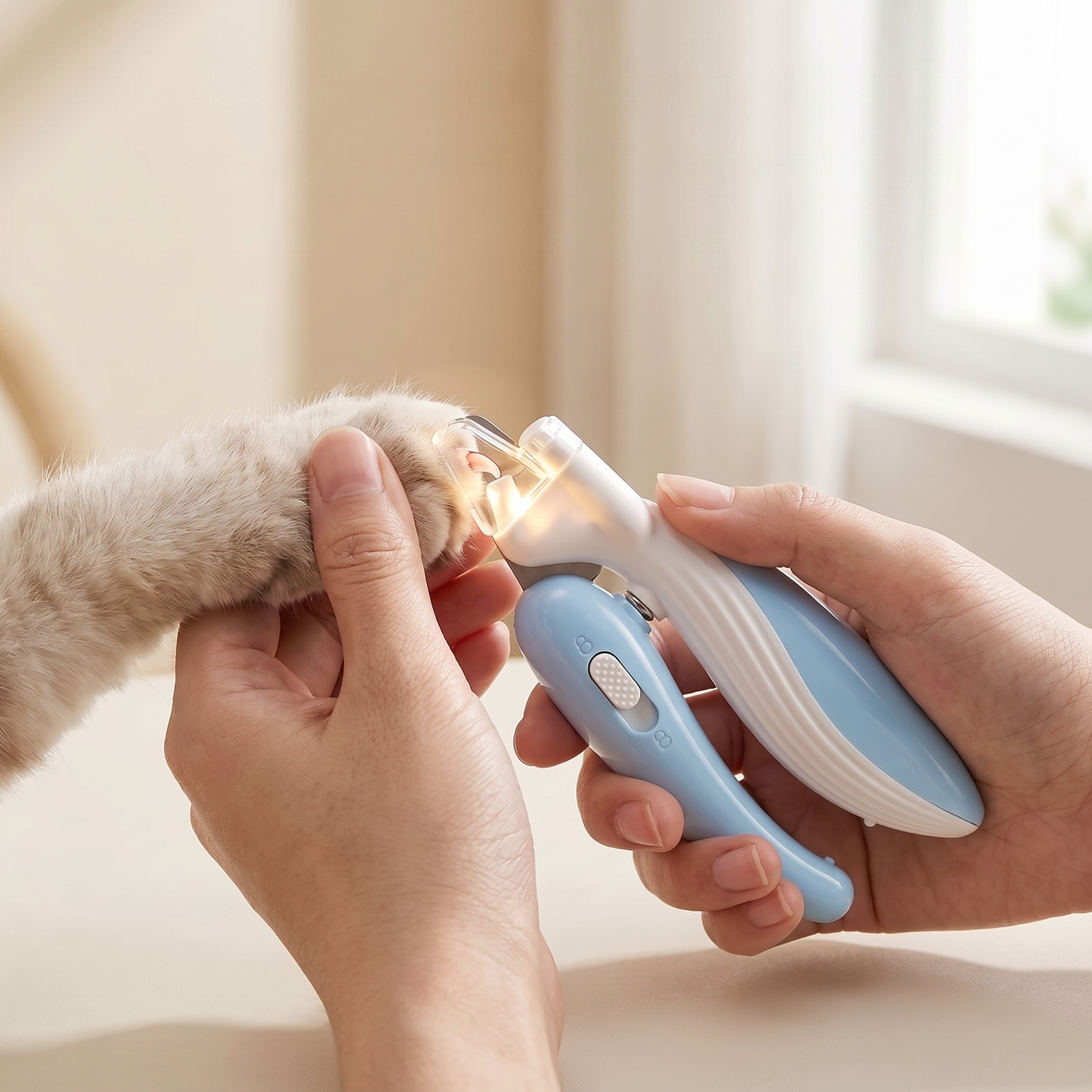 Macinaunghie Elettrico Silenzioso per Cani e Gatti con Luce LED