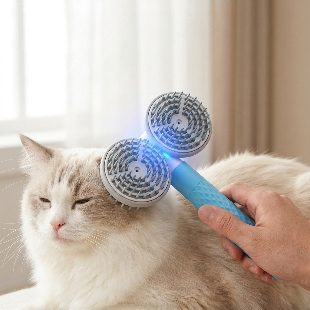 Spazzola Autosoluzione per Cani e Gatti, Meno Peli in Casa
